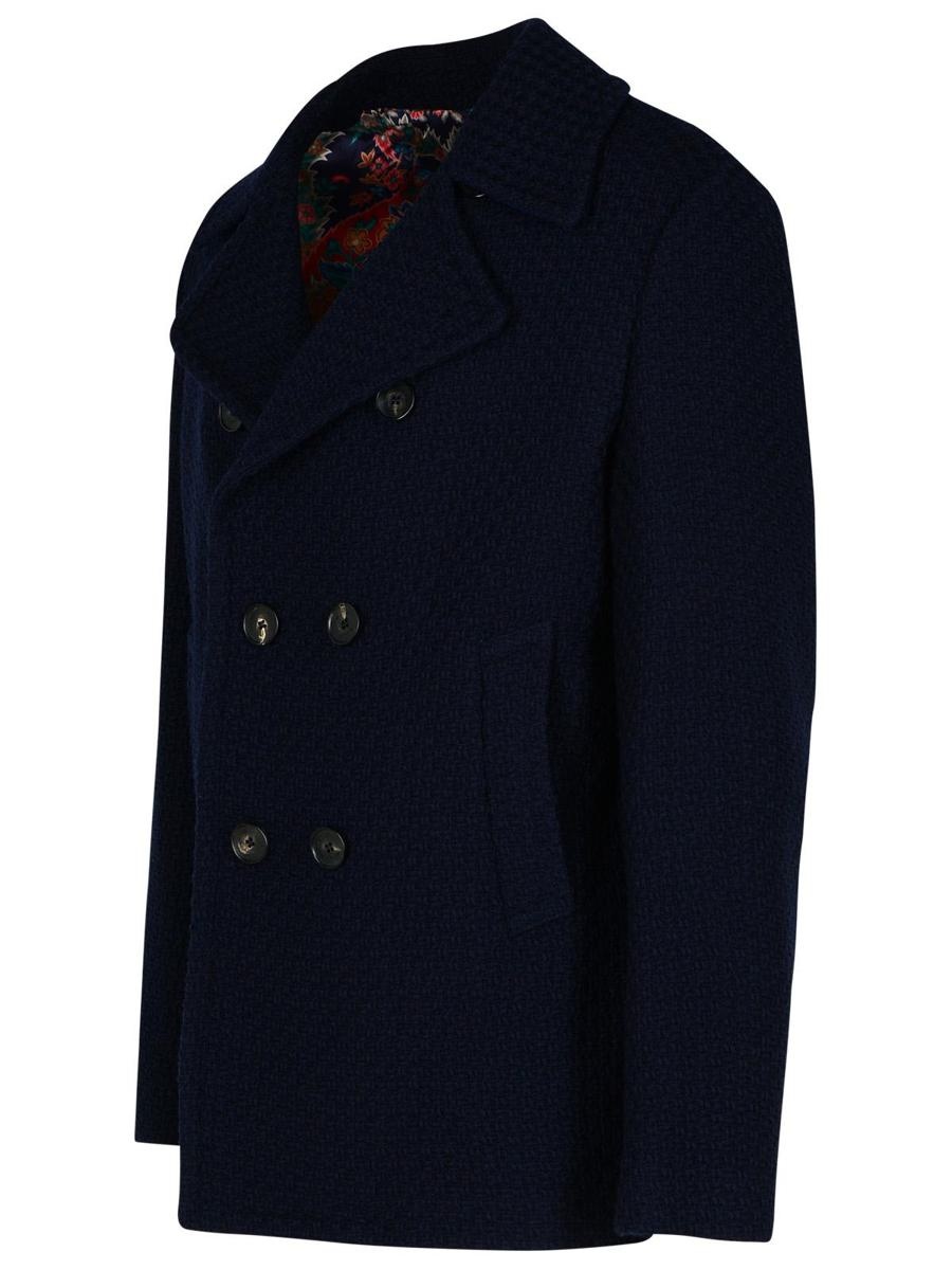 Etro 'Pea' Blue Wool Jacket - 2