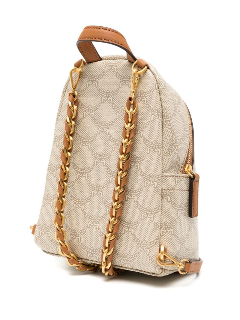 MCM small Stark Lauretos monogram backpack outlook