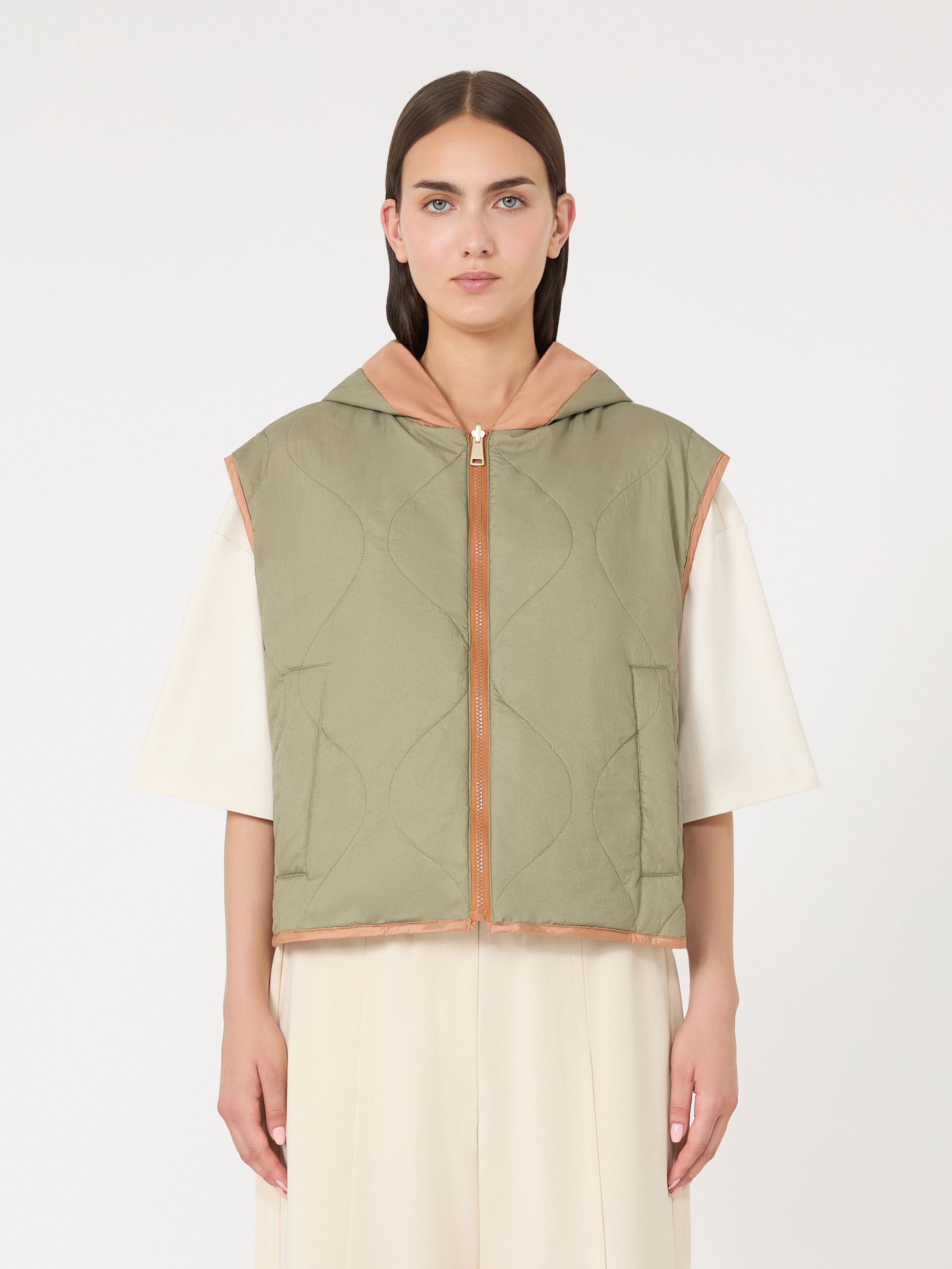 LEVANTE Reversible water-repellent canvas gilet - 6