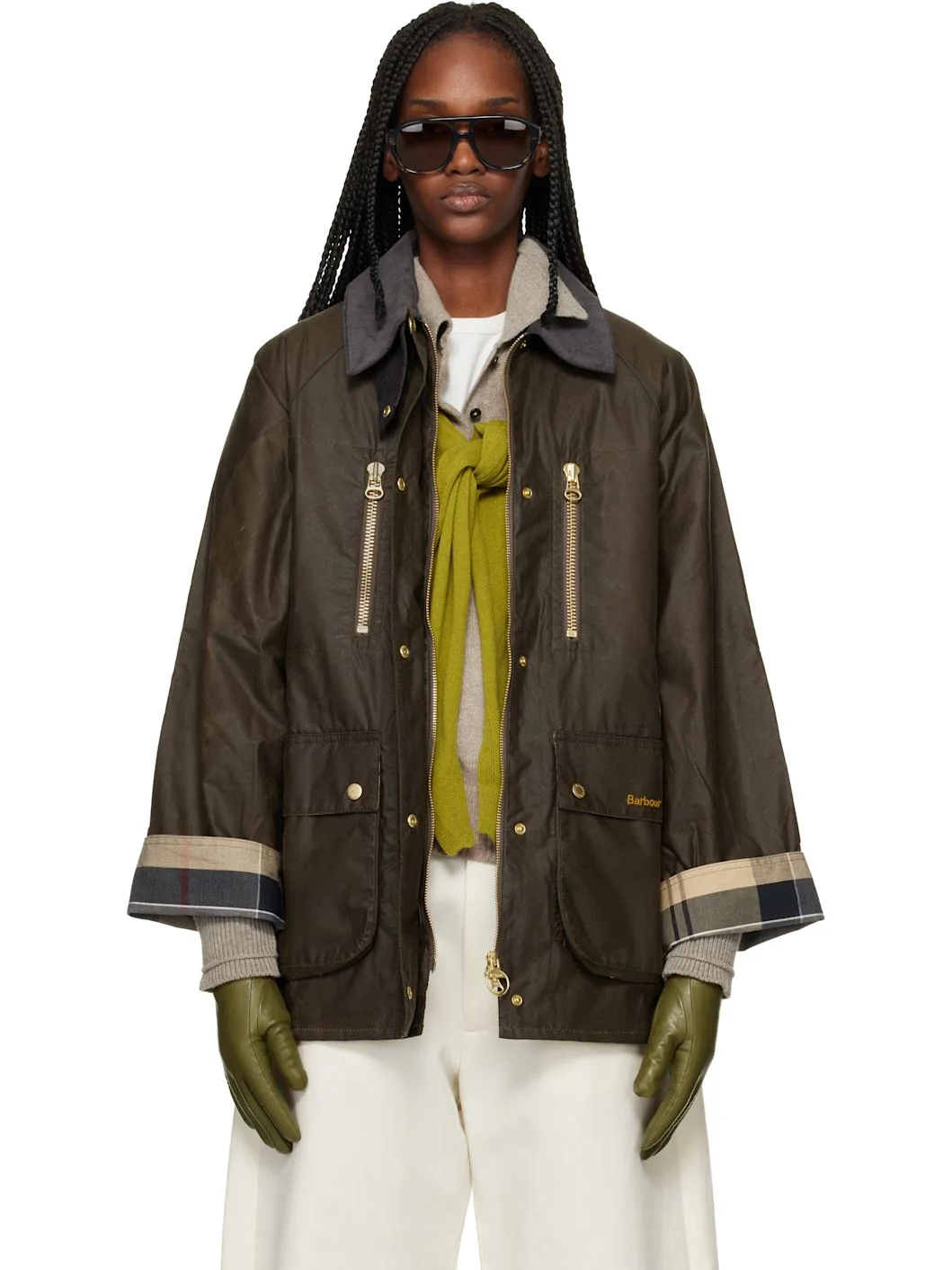 Khaki Argill Waxed Jacket - 1