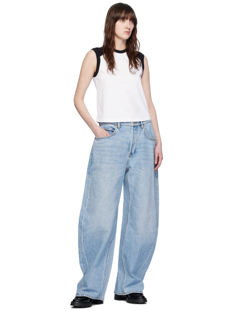 alexanderwang.t White & Black Raglan T-Shirt outlook