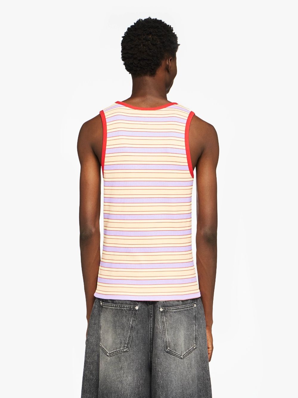 CONTRAST TRIM STRIPED VEST - 3