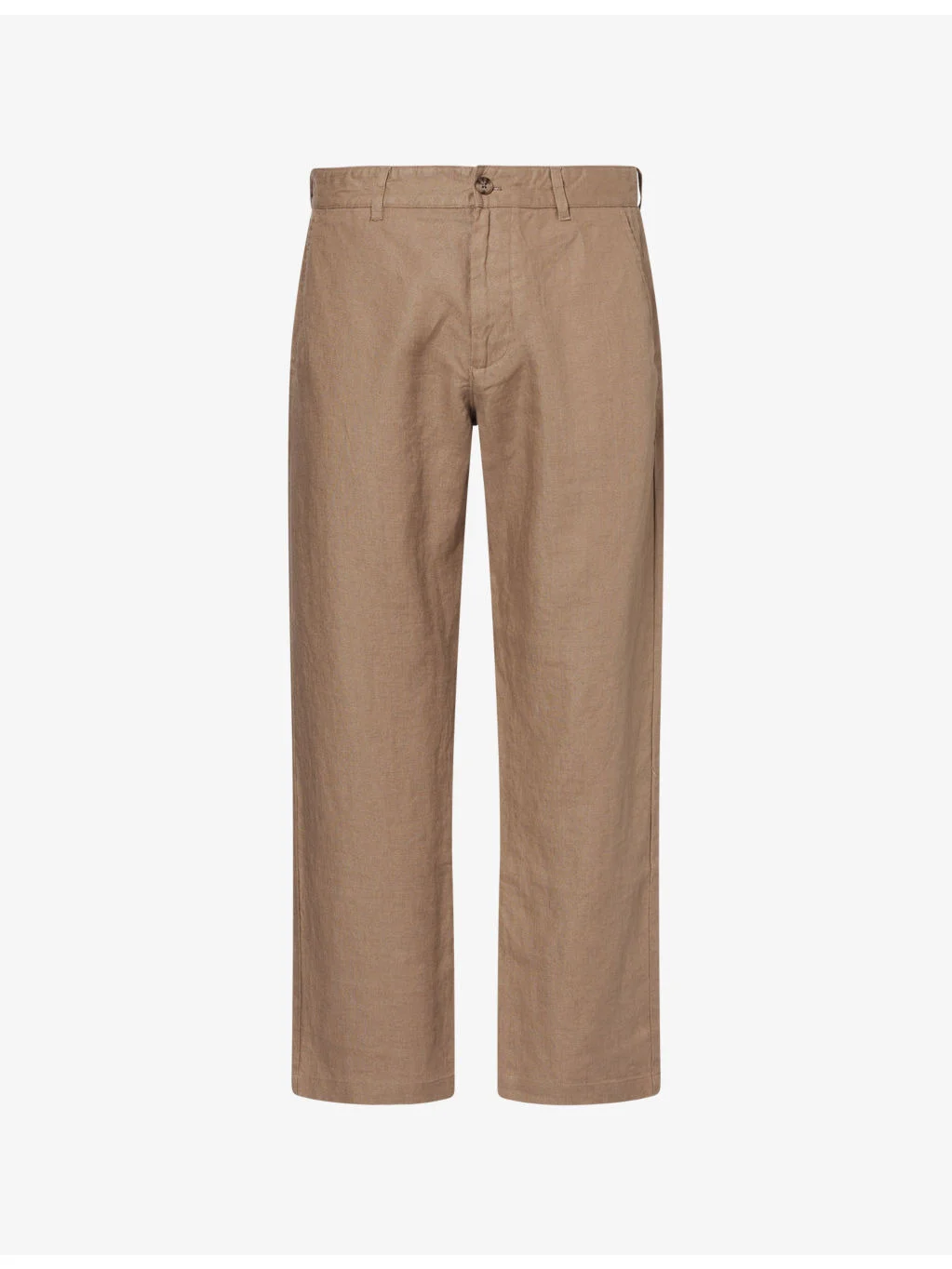 Aden Straight-Leg Linen Trousers - 1