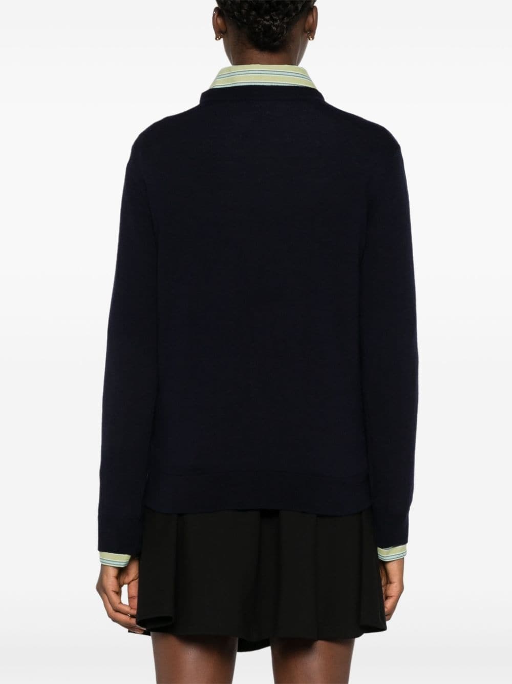 embroidered-logo sweater - 4