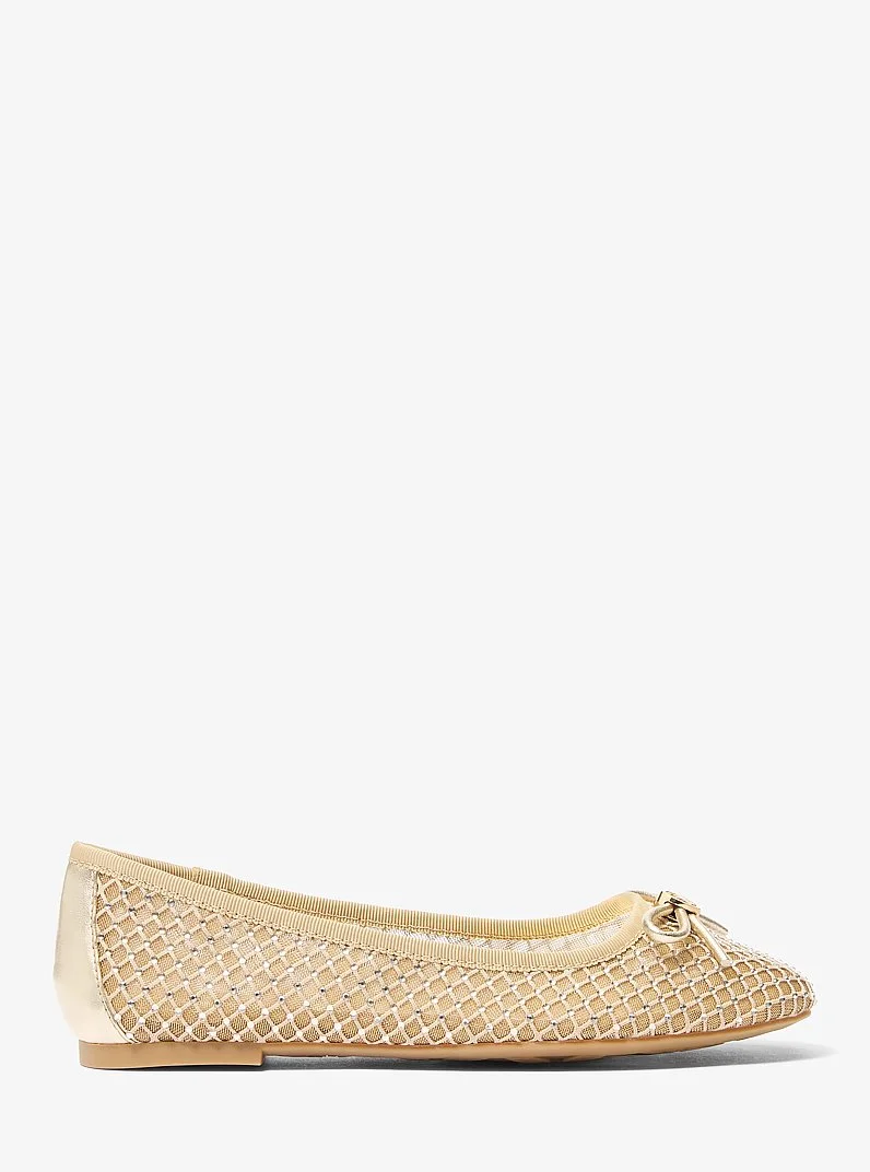Savannah Embellished Mesh Ballet Flat - 1
