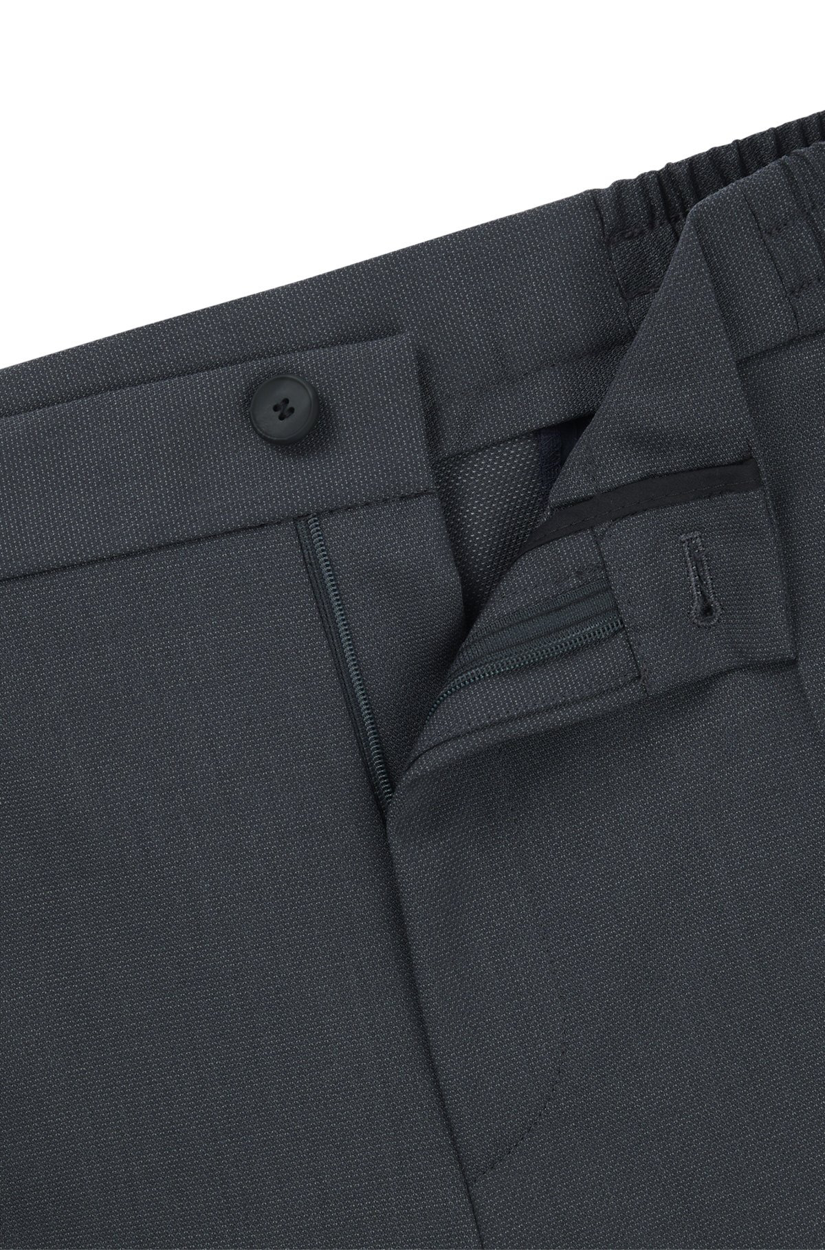 SLIM-FIT TROUSERS IN PATTERNED STRETCH TWILL - 6