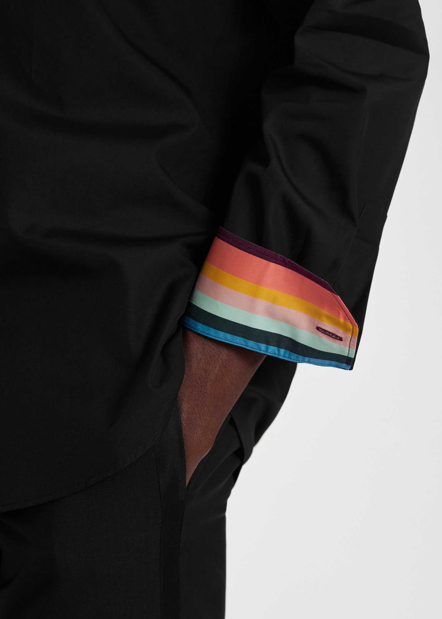 Tailored-Fit 'Artist Stripe' Cuff Shirt - 5