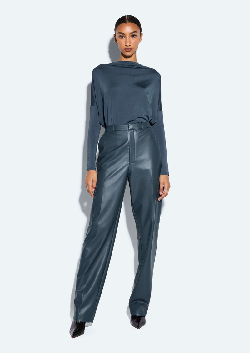 LAPOINTE Faux Leather Tapered Trouser outlook