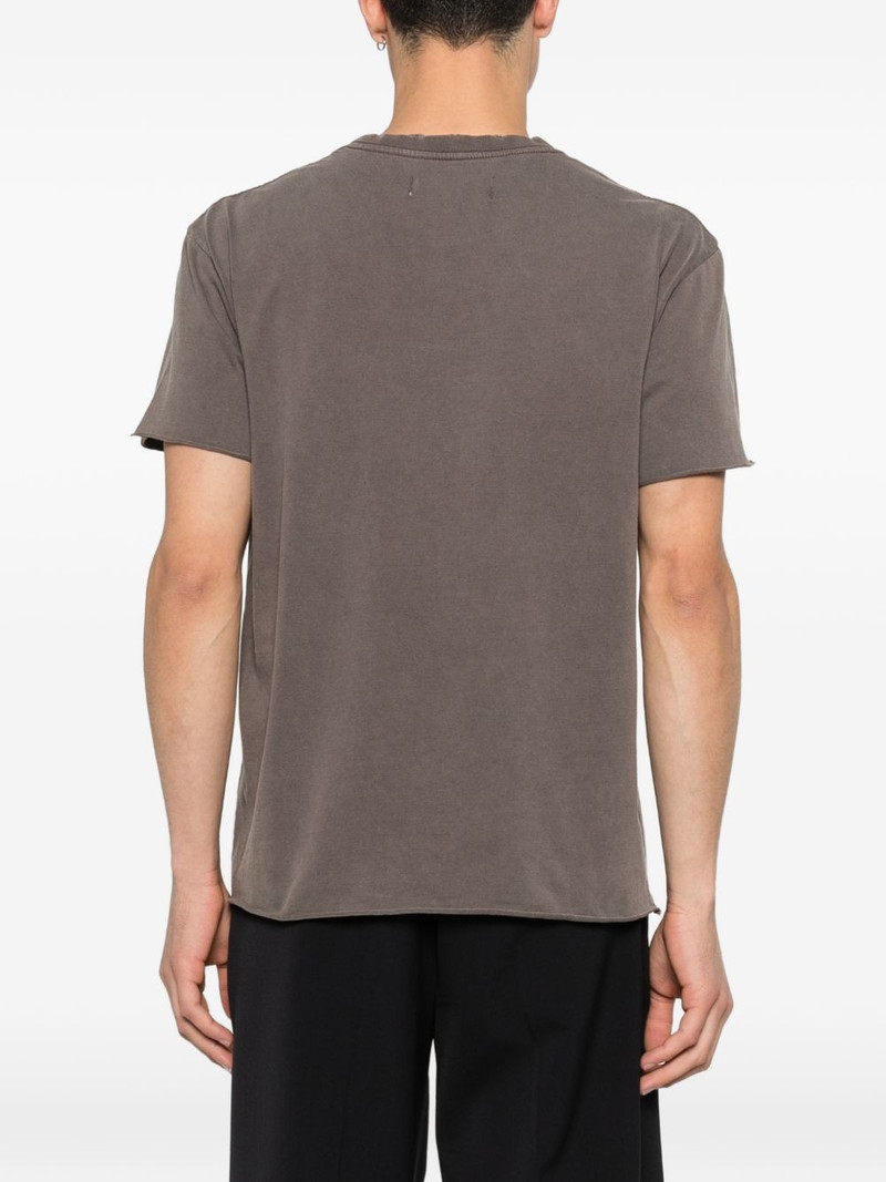 faded brown raw T-shirt 4