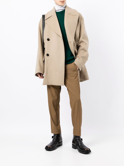 Wooyoungmi oversized double-breasted coat outlook