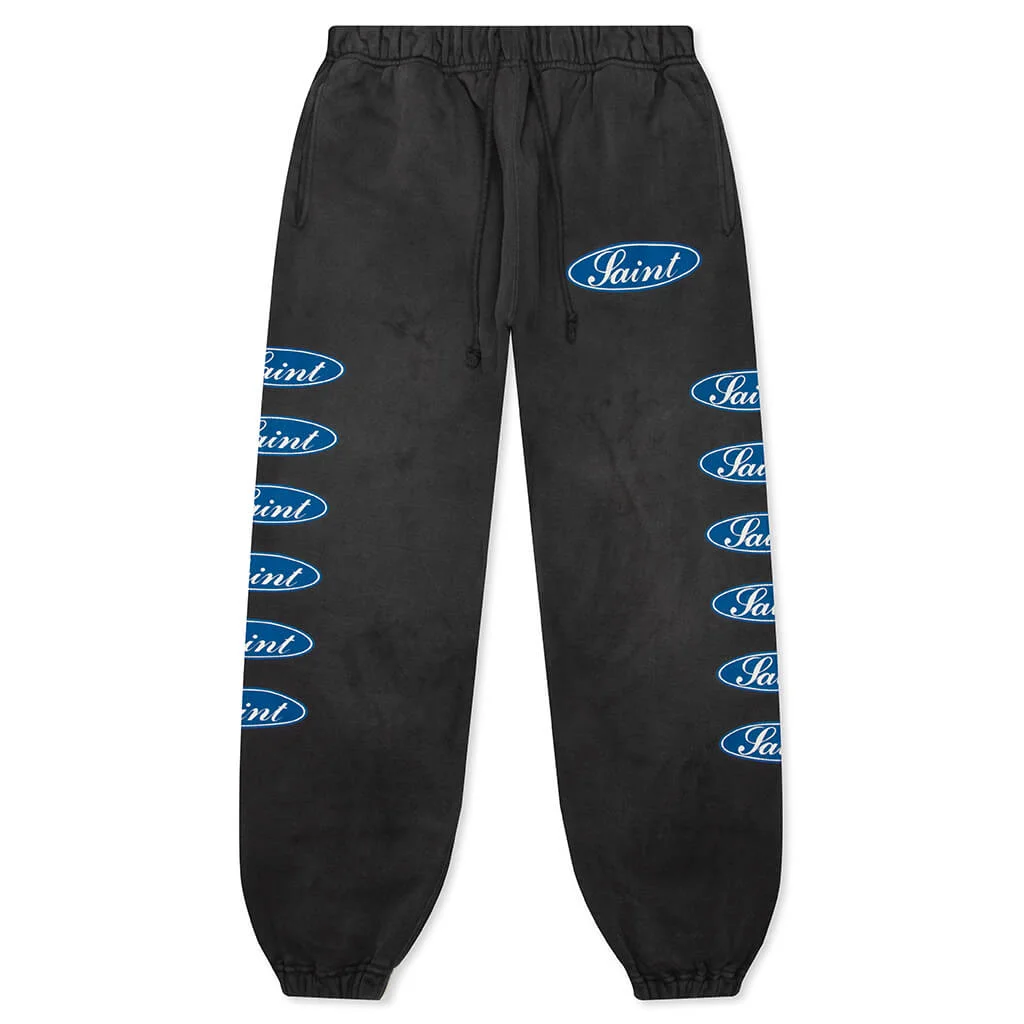 LOVE AMONG SWEATPANTS - BLACK - 1