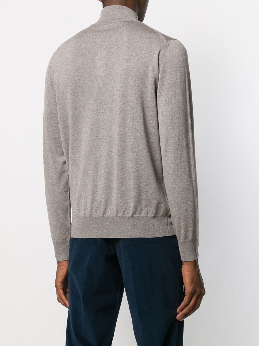 zipped funnel-neck pullover - 4