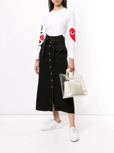 Comme des Garçons PLAY logo-print crew neck top outlook