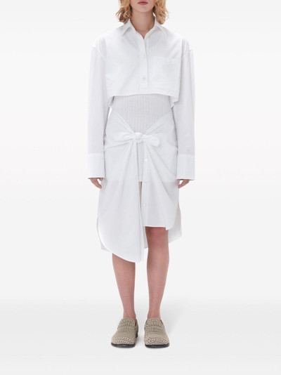 JW Anderson knotted silk shirtdress outlook