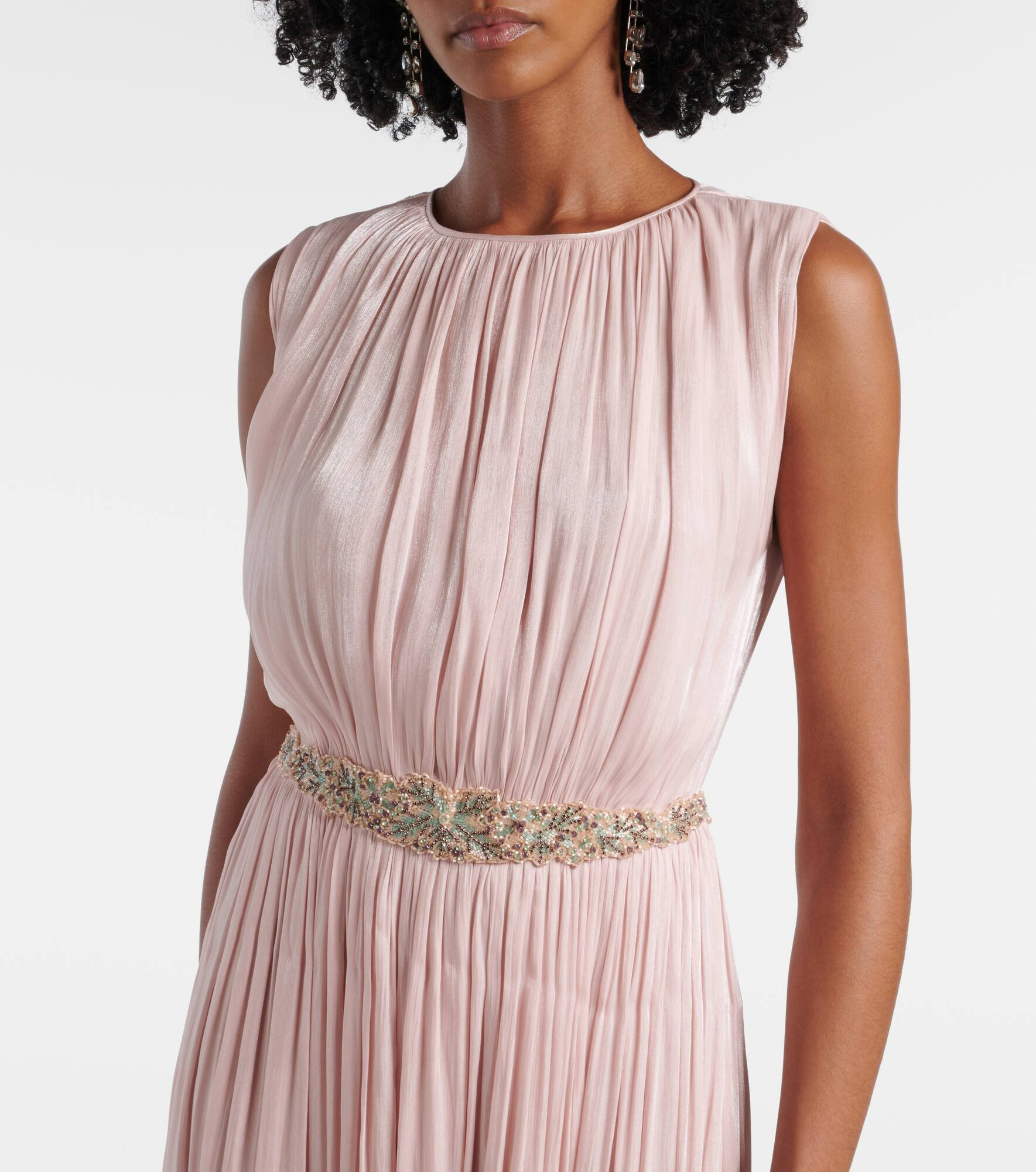 Jazmin georgette lamé gown - 8