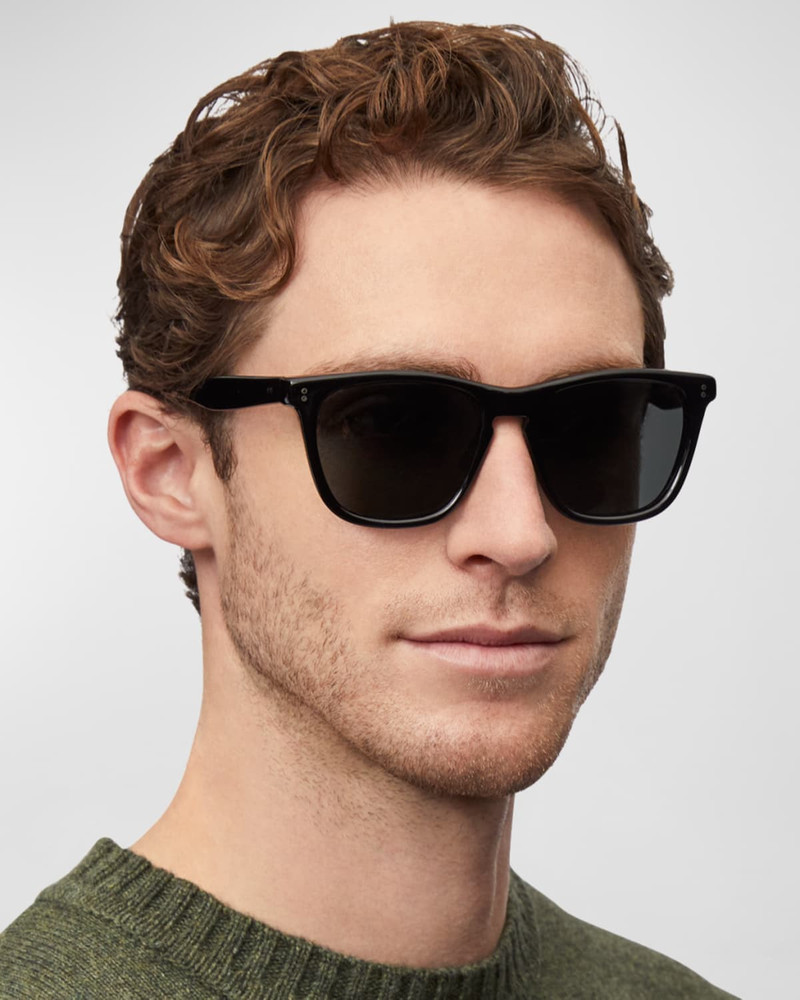 Oliver Peoples Men's Lynes Sun 55 Acetate Sunglasses outlook