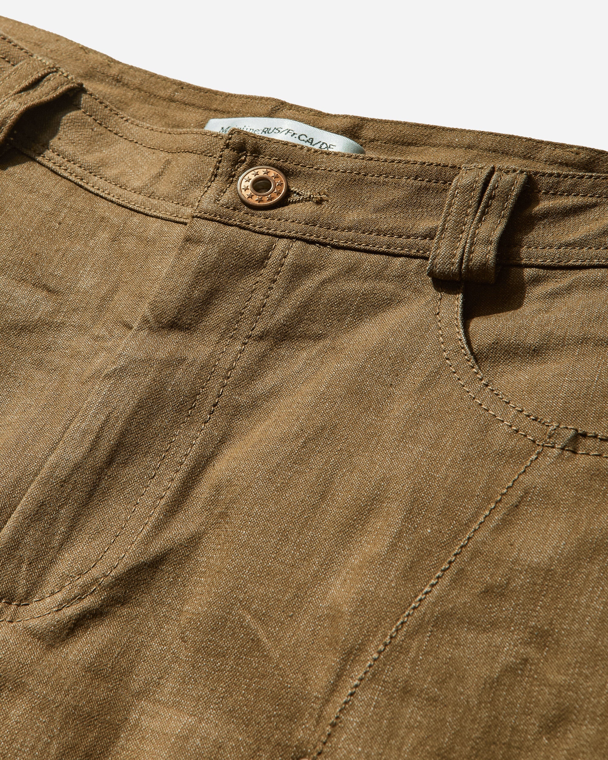 Women's Clara Curved Denim Trousers Amber - 4