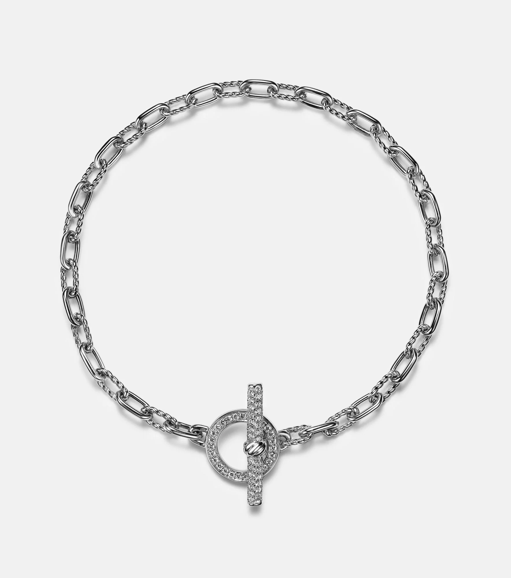 DY Madison® sterling silver bracelet with diamonds - 1