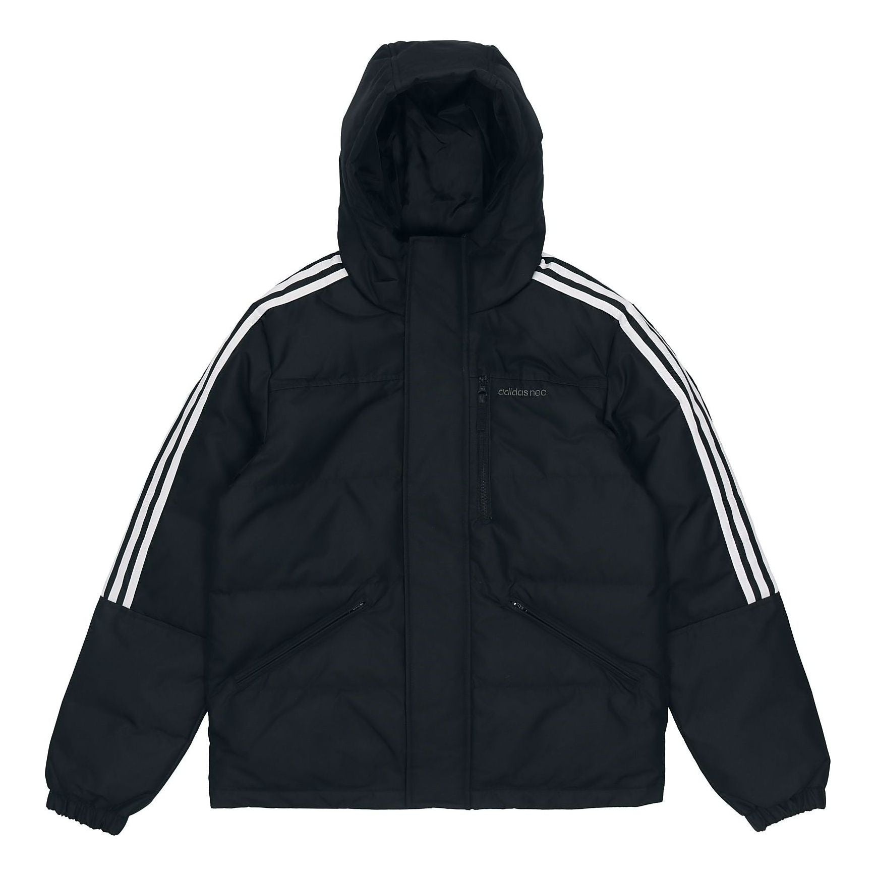 adidas neo M Dwn Wnt Prka Stay Warm Windproof hooded down Jacket Black H45292 - 1