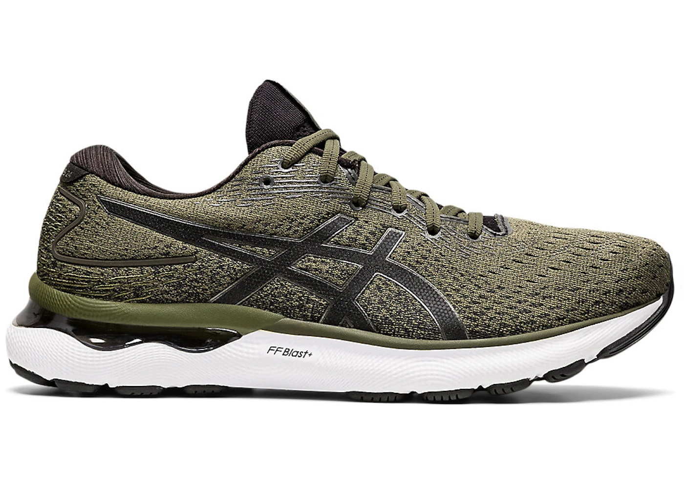 ASICS Gel-Nimbus 24 Olive Canvas Gunmetal - 1