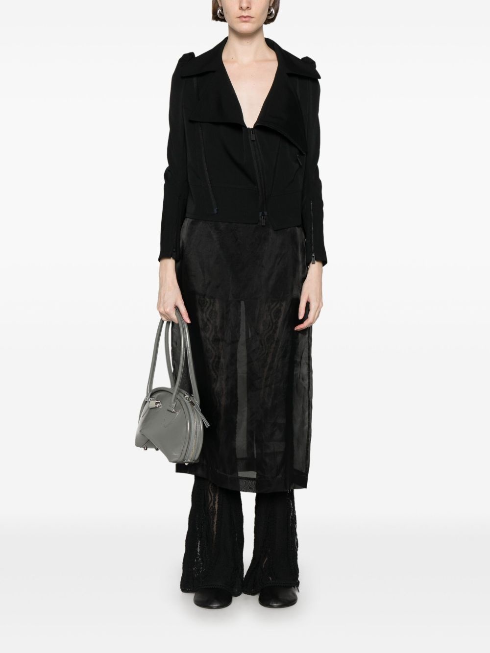 wool biker jacket - 2