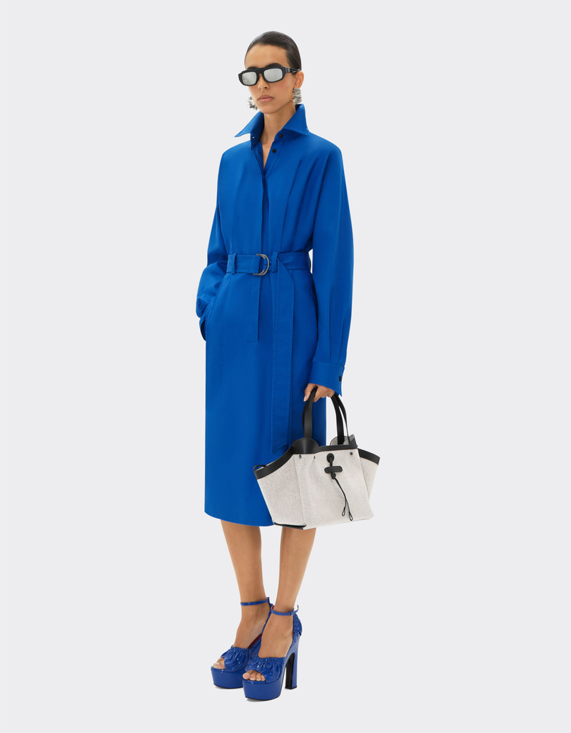 Ferrari Ferrari mini tote bag in canvas and leather outlook