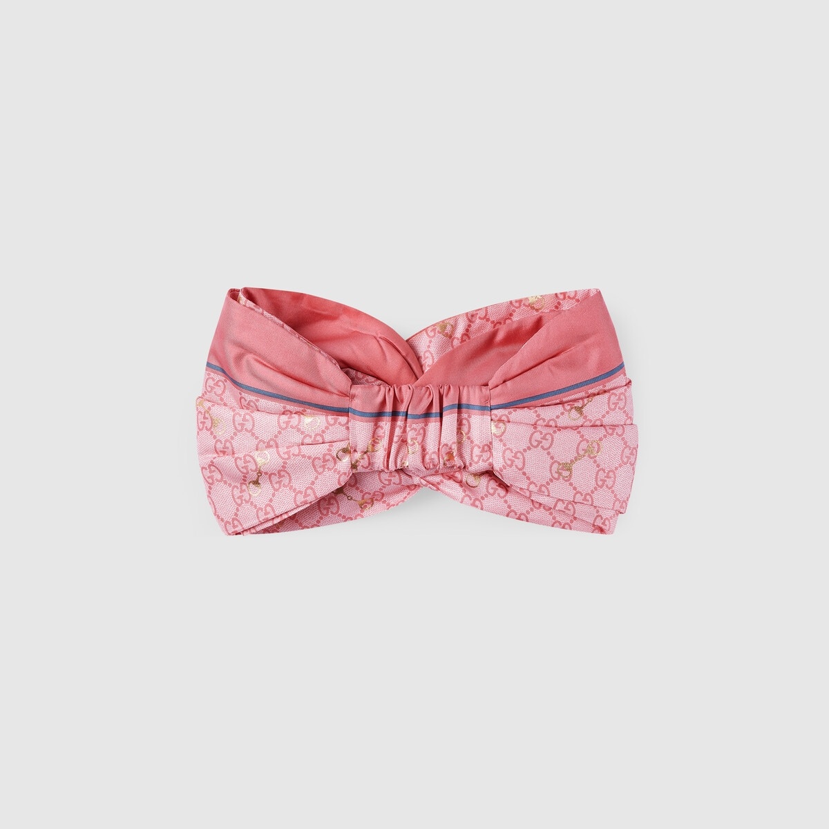 GG print with Horsebit silk headband - 4