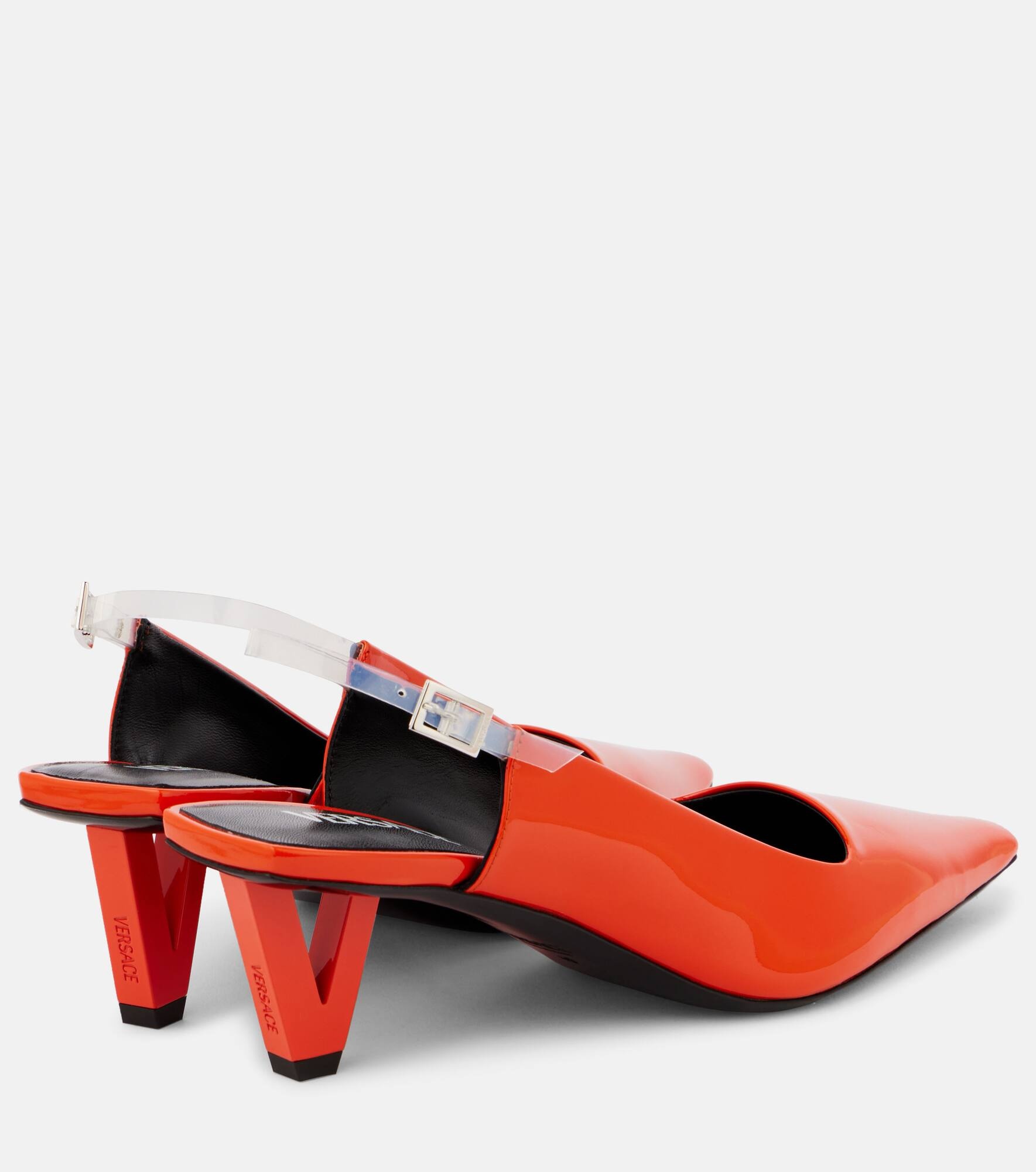 Leather slingback pumps - 2