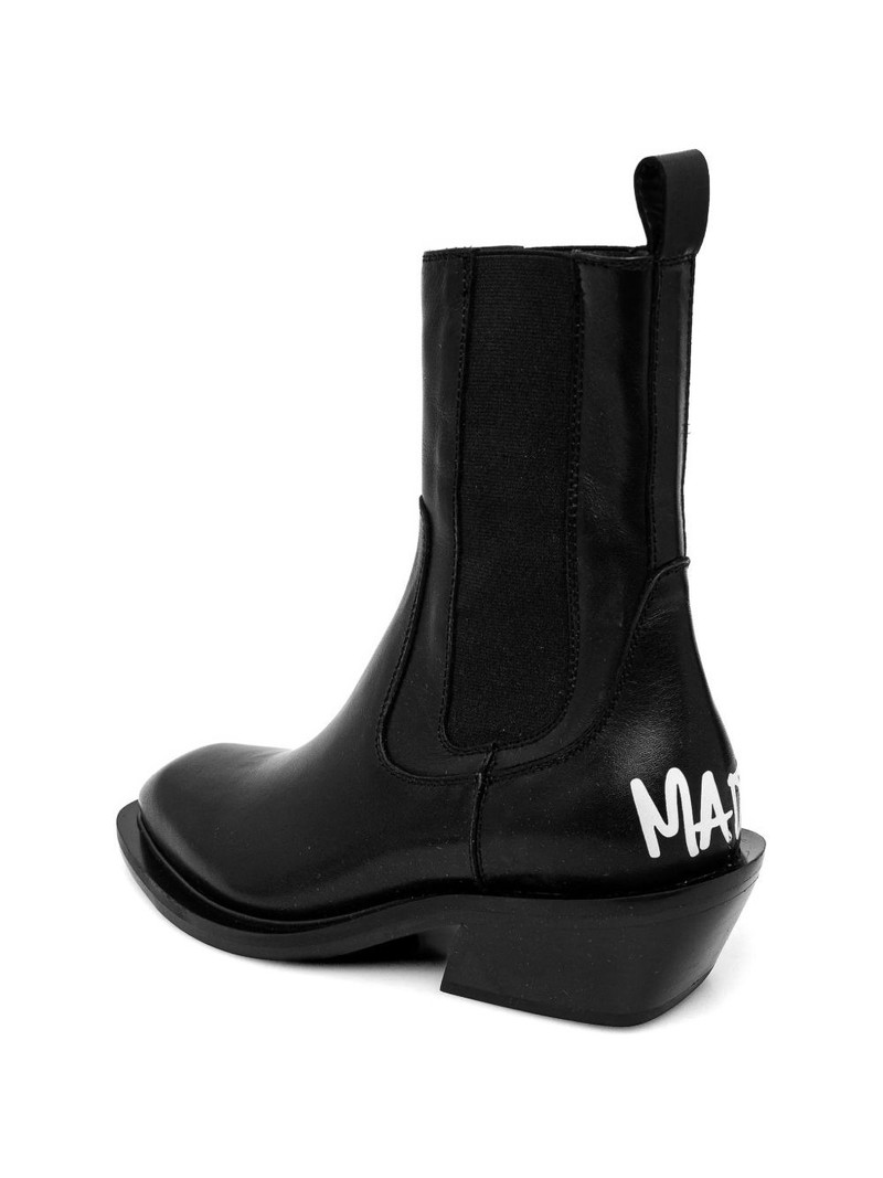 pull-tab lettering-detail boots 3
