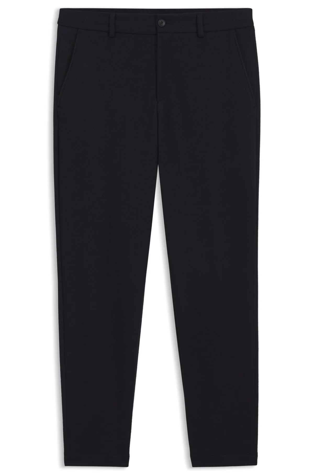 TAPERED-FIT PANTS IN MICRO-PATTERNED STRETCH JERSEY - 1