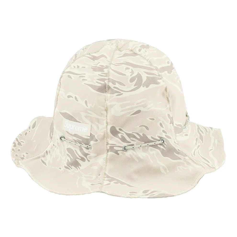 Supreme Tiger Camo Reflective Tulip Hat 'White' SUP-FW22-1100 - 1