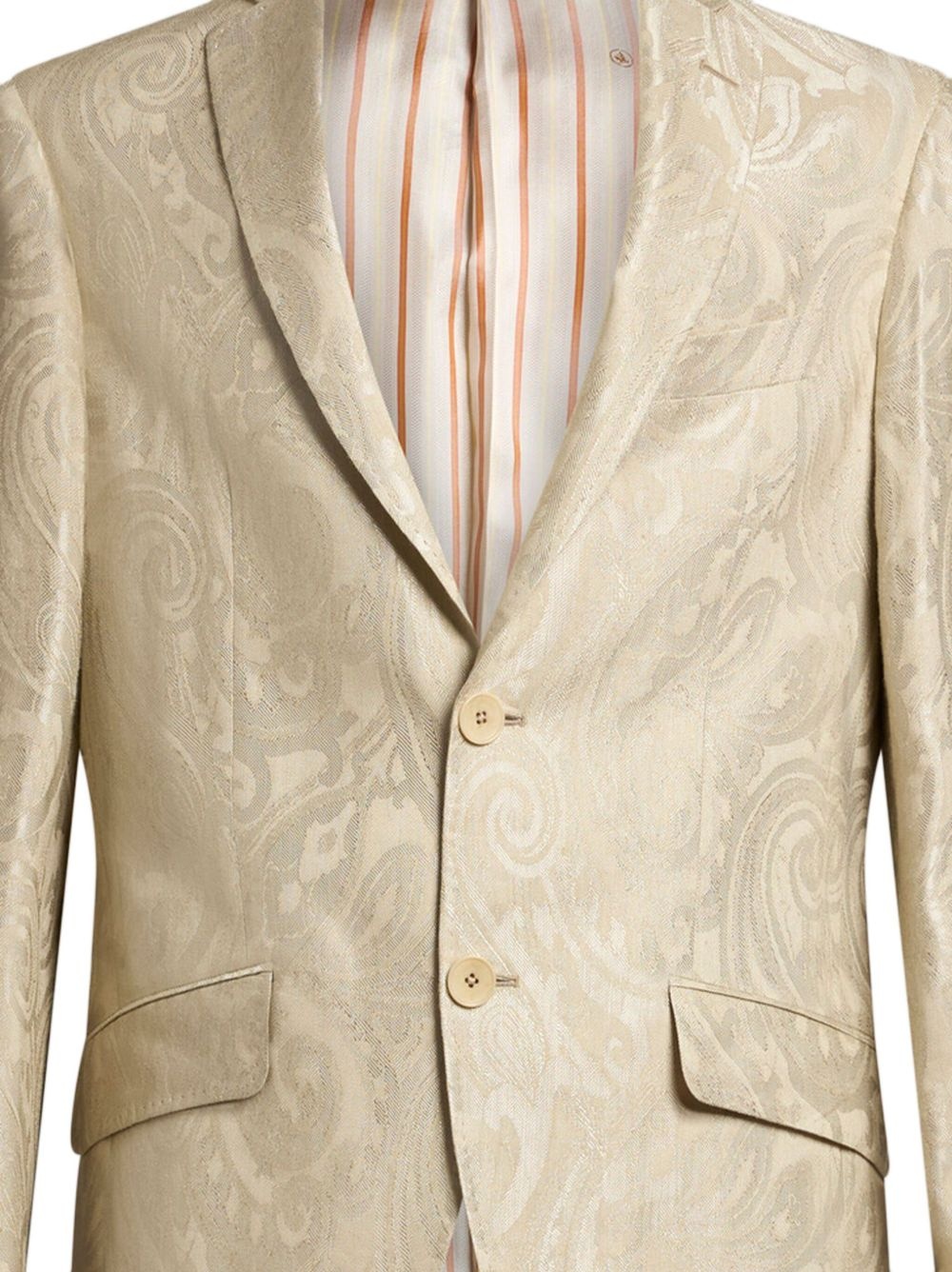 paisley-jacquard blazer - 2