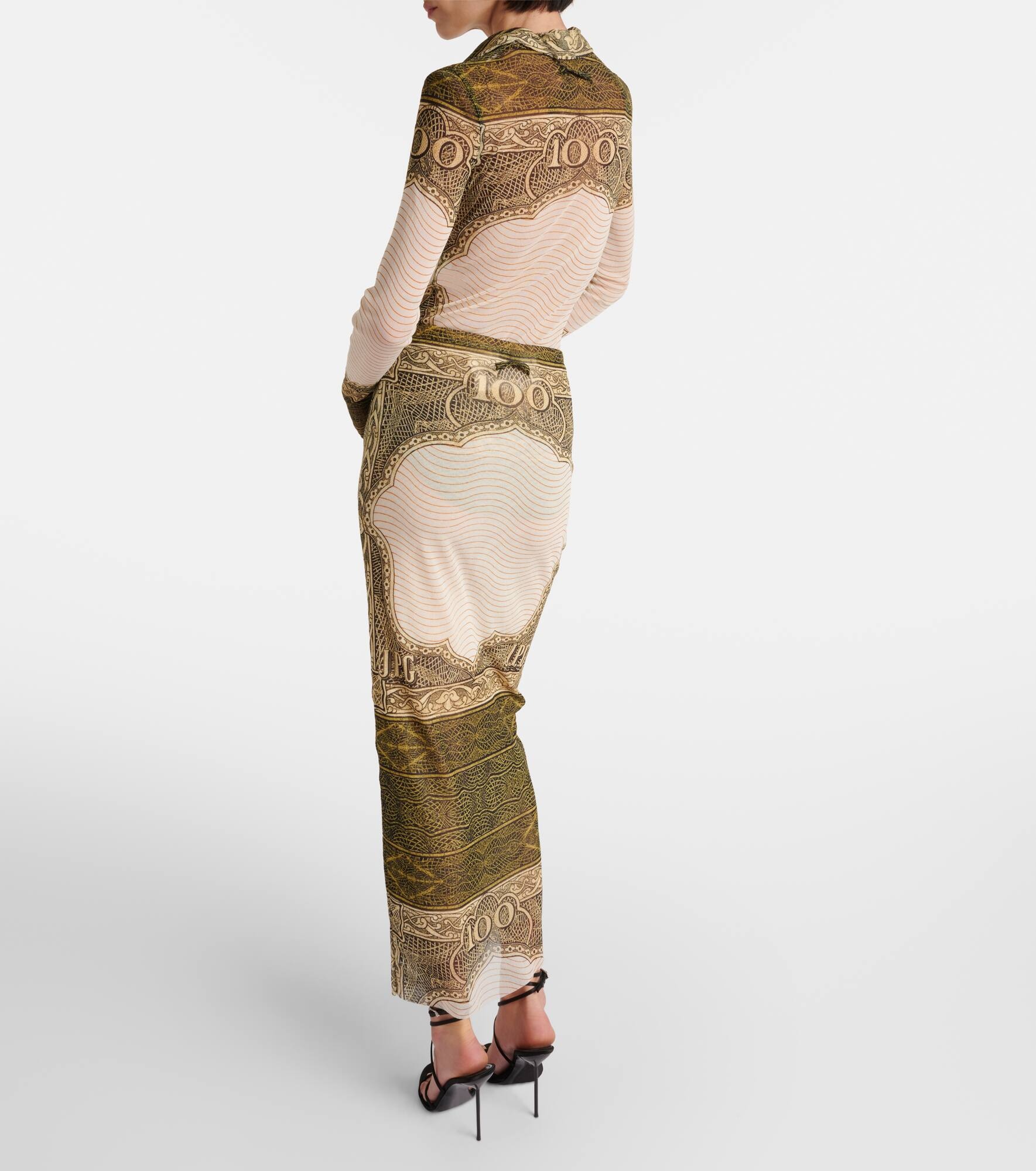 Printed maxi skirt - 3