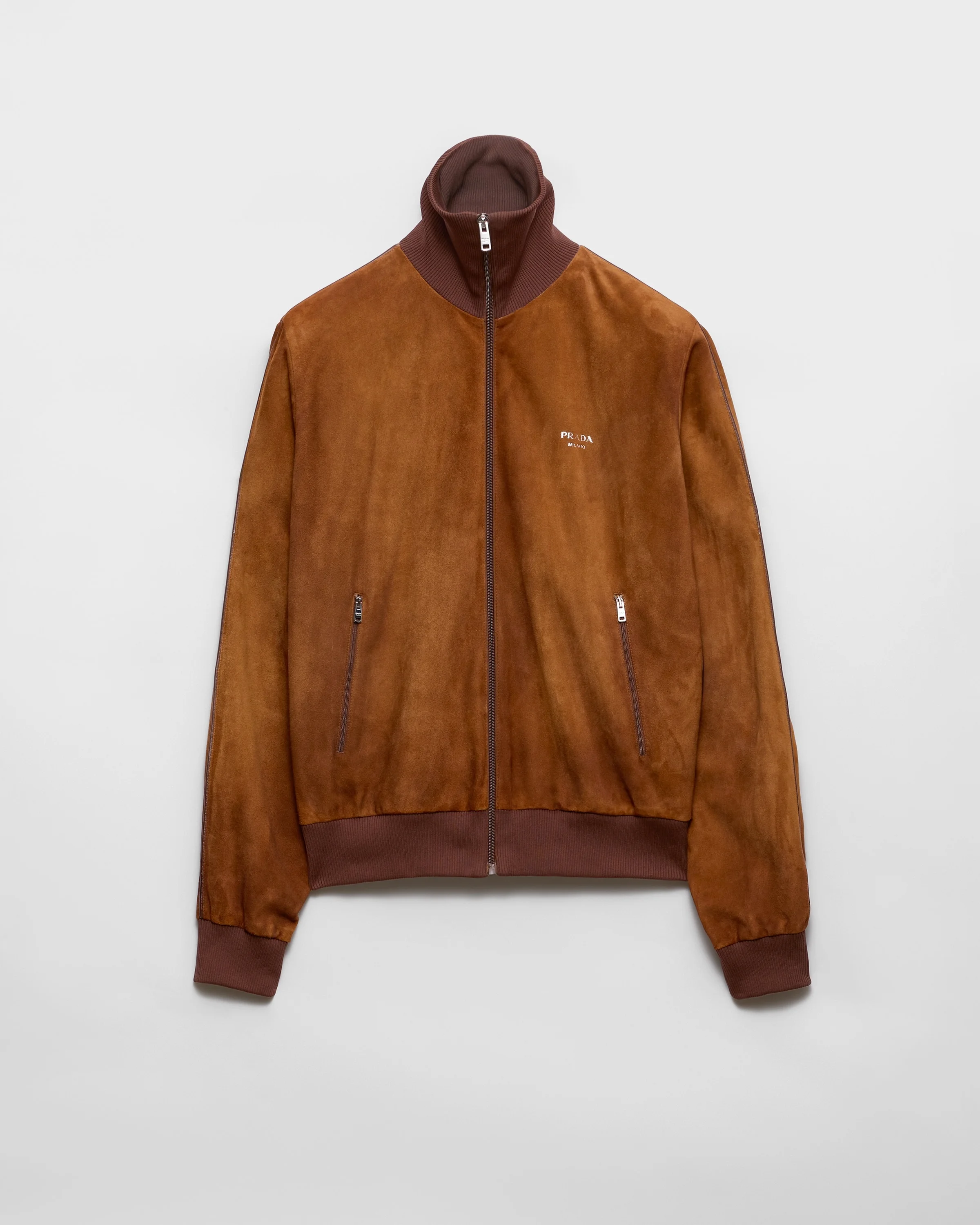 Suede blouson jacket - 1