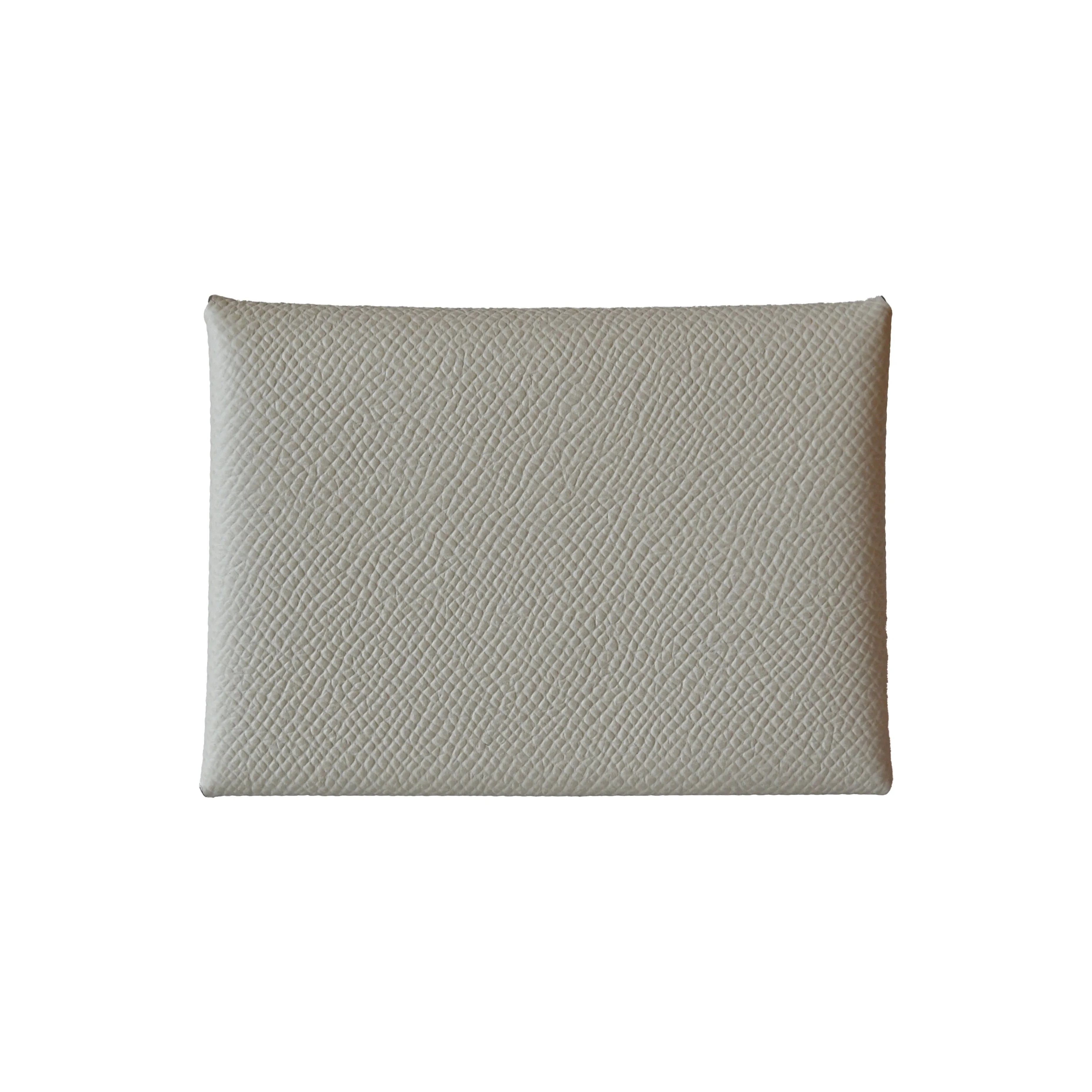 Hermes Calvi Duo Epsom Card Holder White - 1