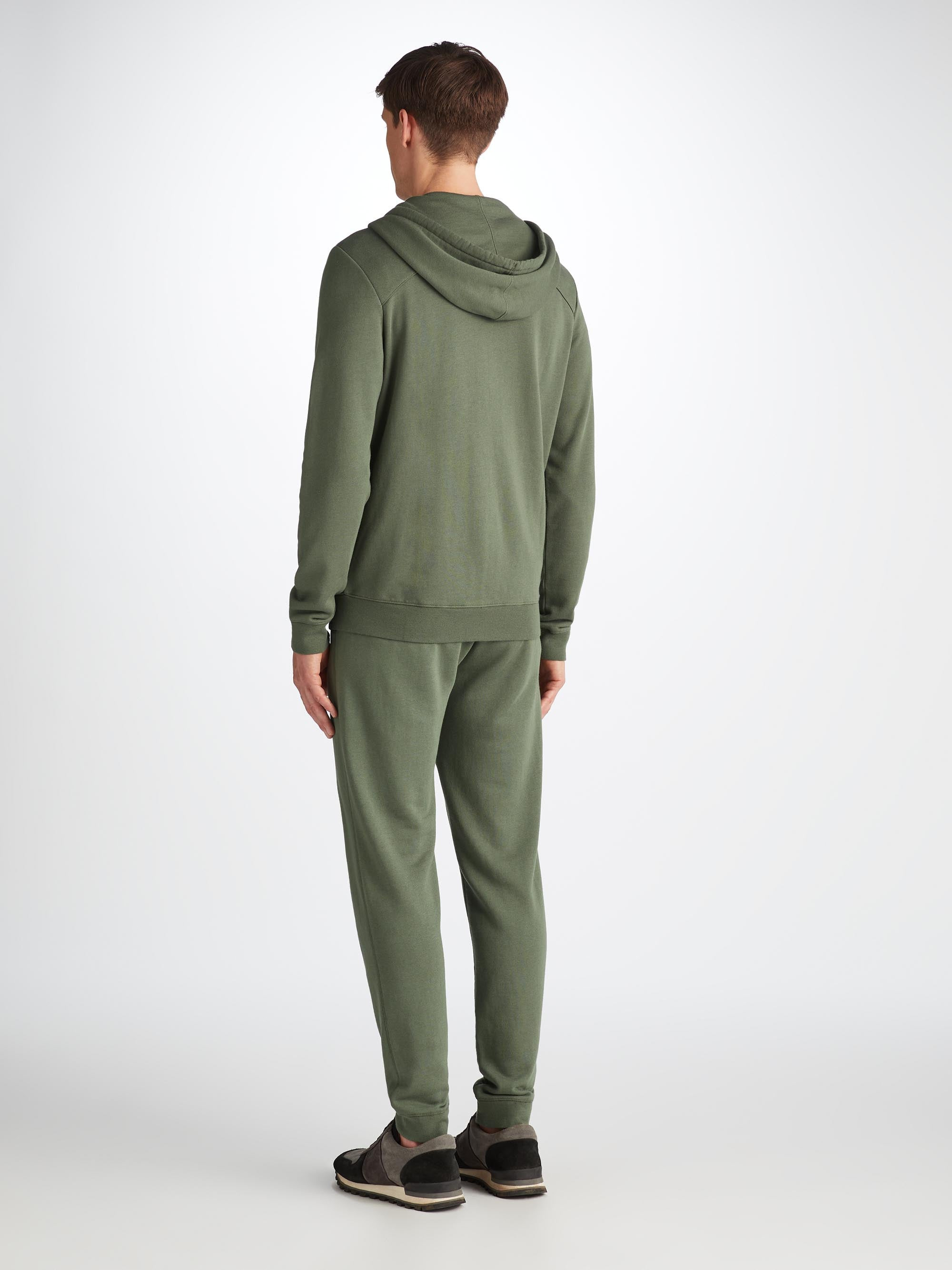 Men's Hoodie Quinn Cotton Modal Green - 4