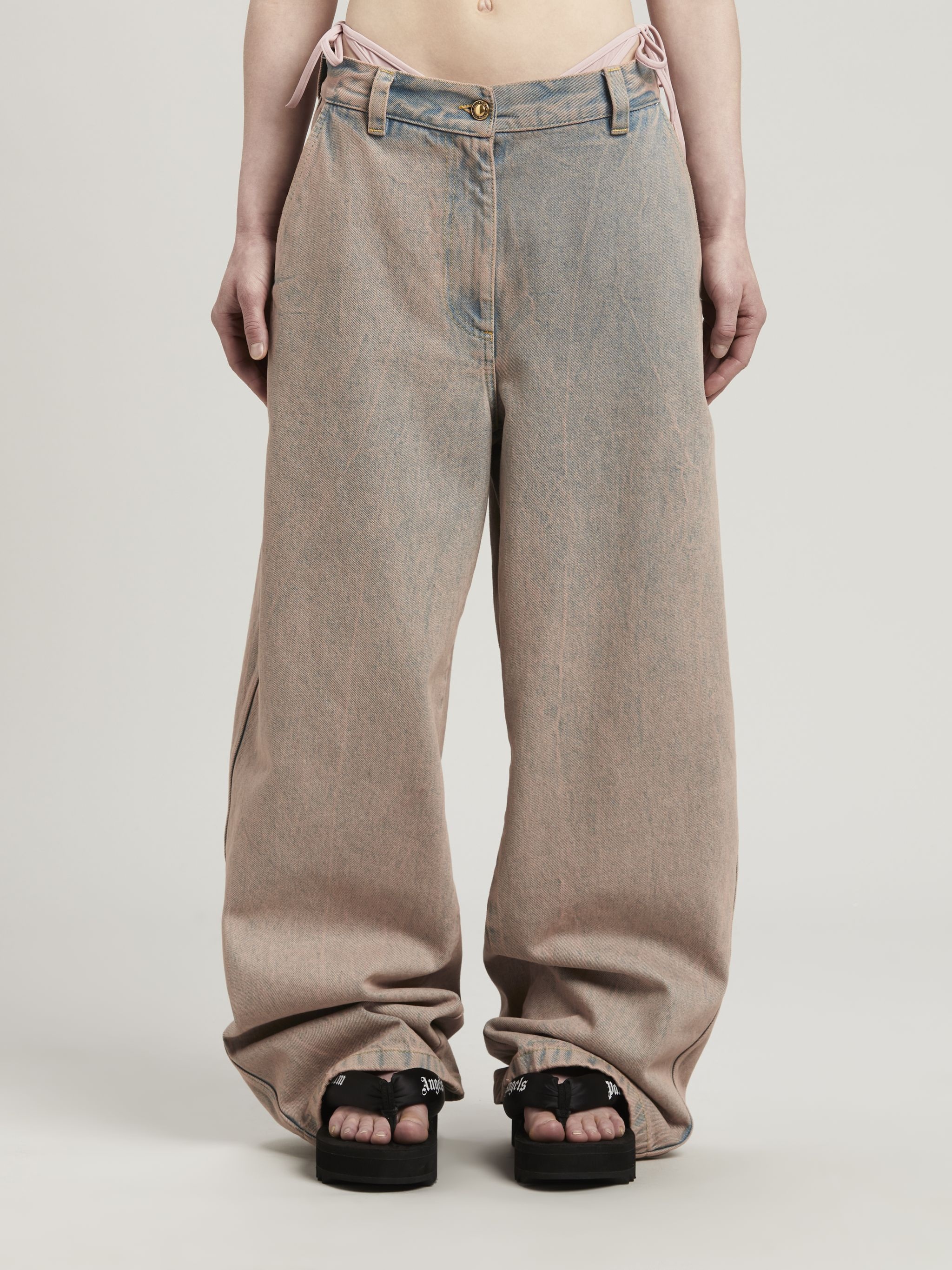 Overdye Logo Wide Leg Jeans - 3