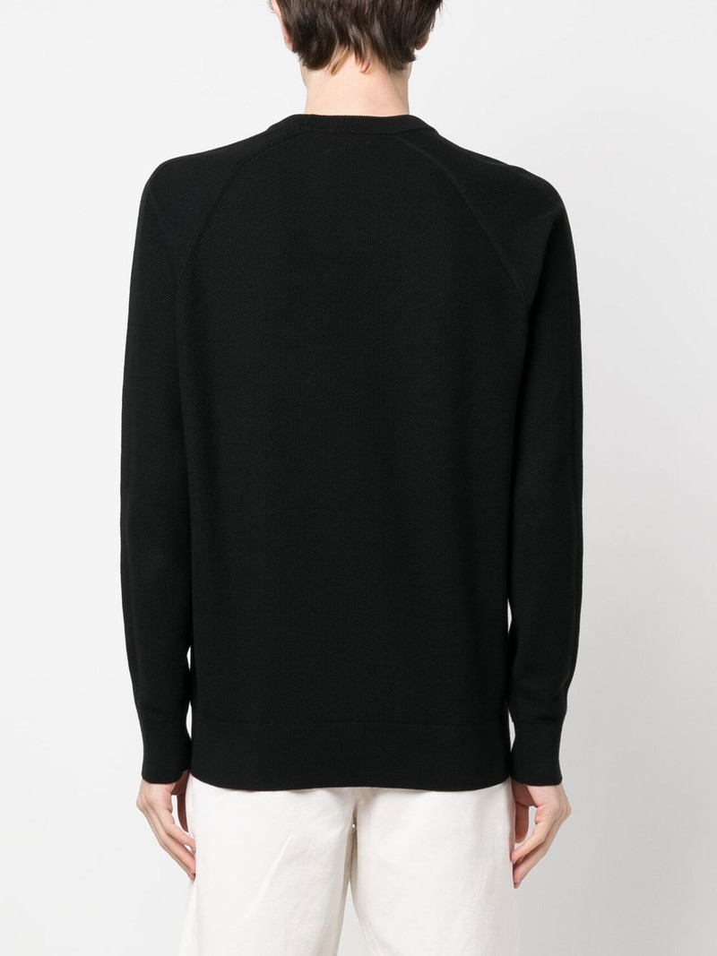 bird's eye crew-neck jumper 4