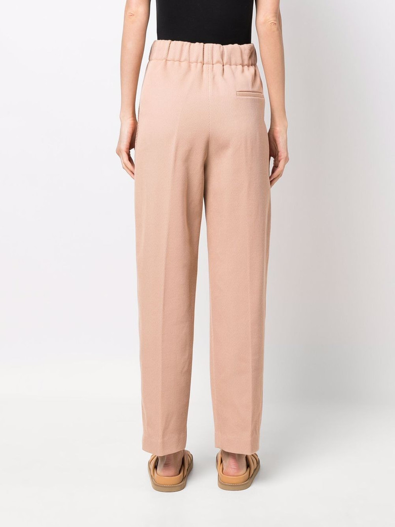ribebd elasticated-waist tailored trousers 4