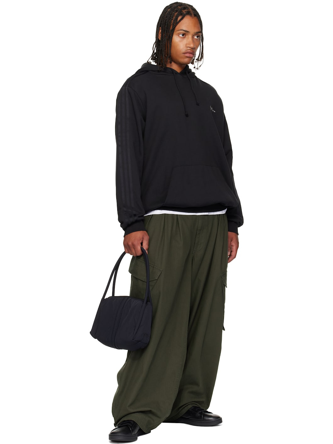 Black 'Y-3' Padded Handbag - 4