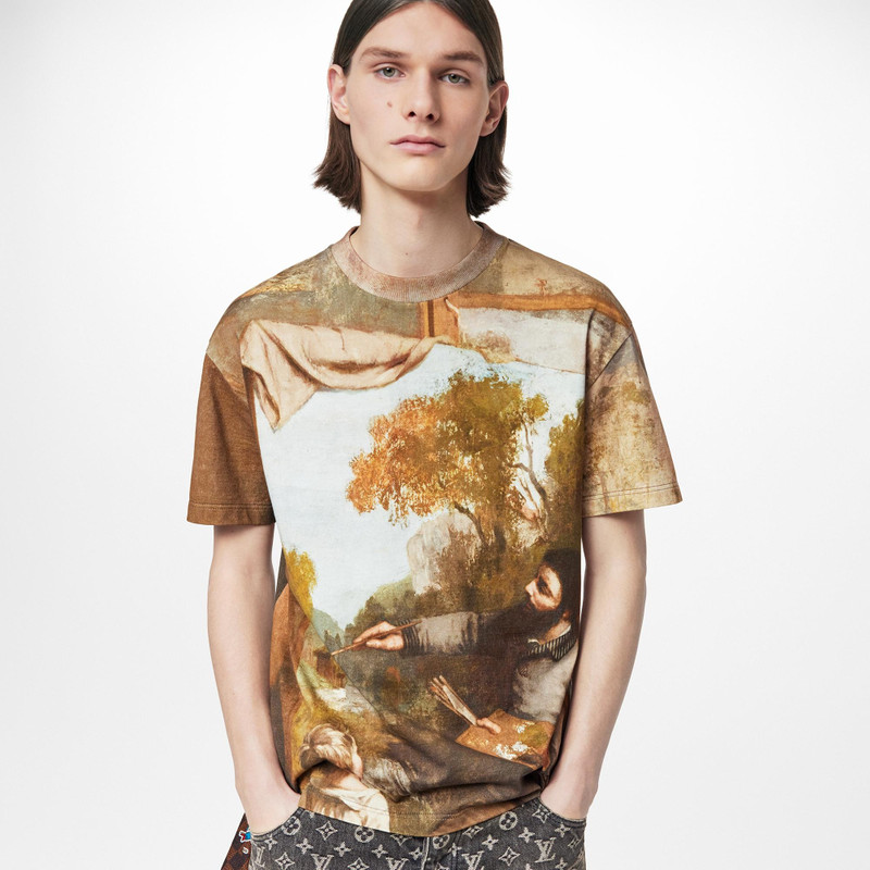 Courbet Painting Printed T-Shirt 4