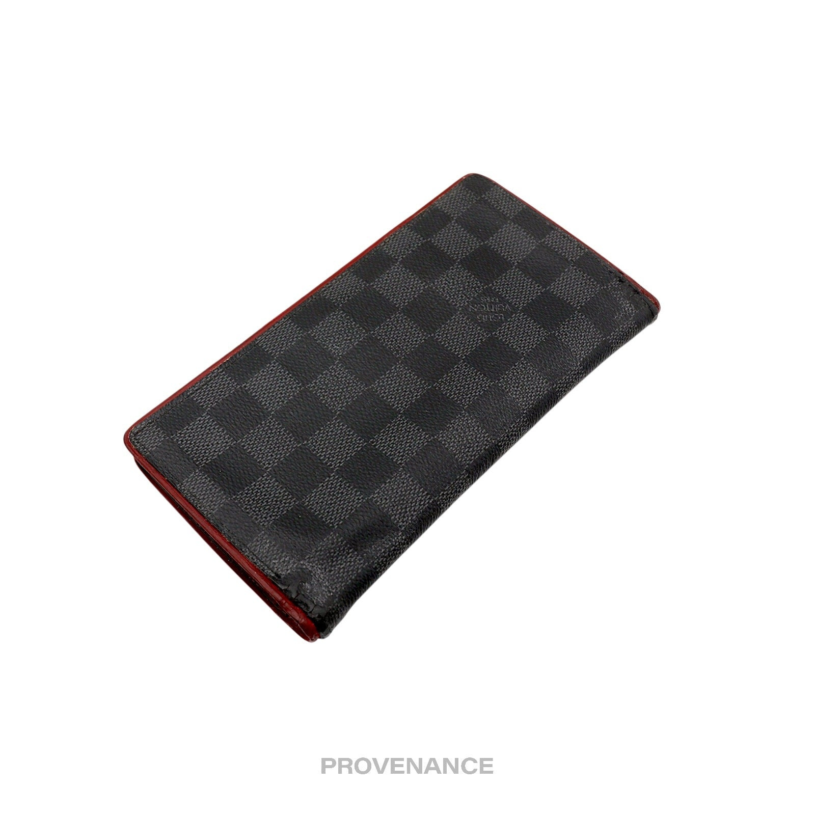 Louis Vuitton Brazza Long Wallet - Damier Graphite Red - 4