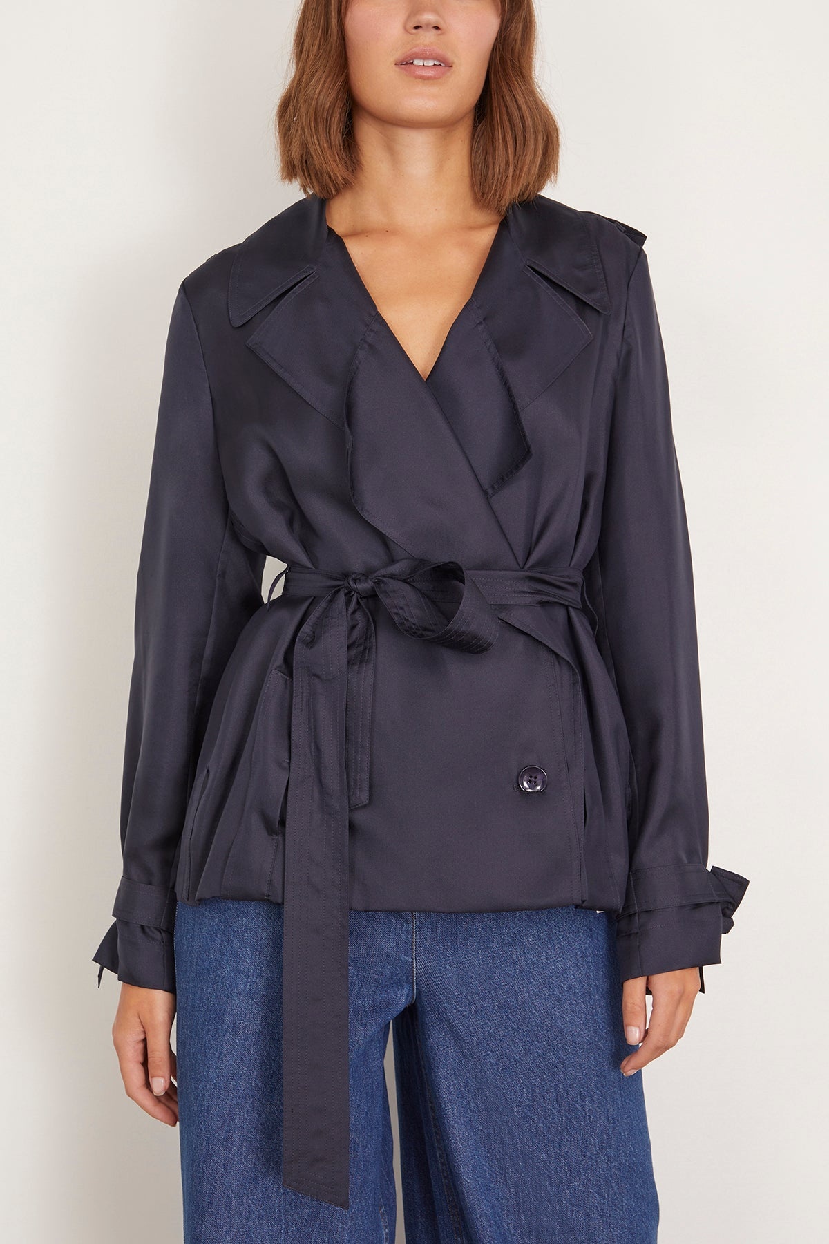 Trench It Up Jacket in Blue Night - 3