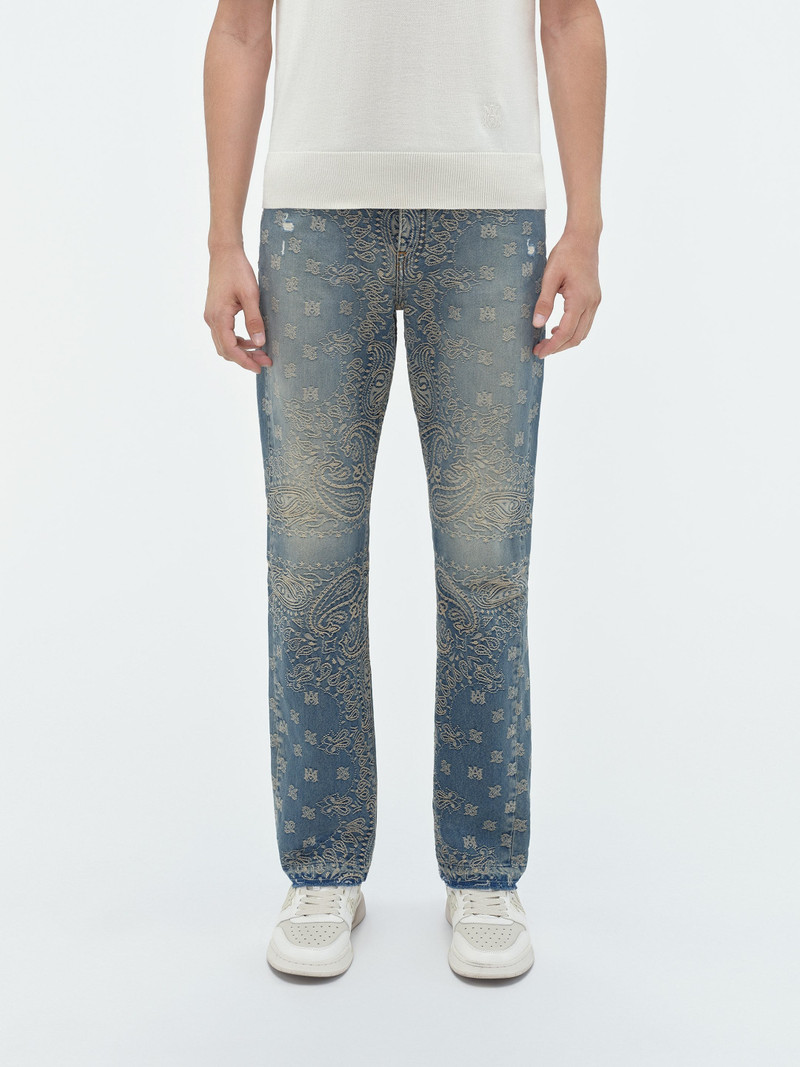 BANDANA JACQUARD STRAIGHT JEAN 3