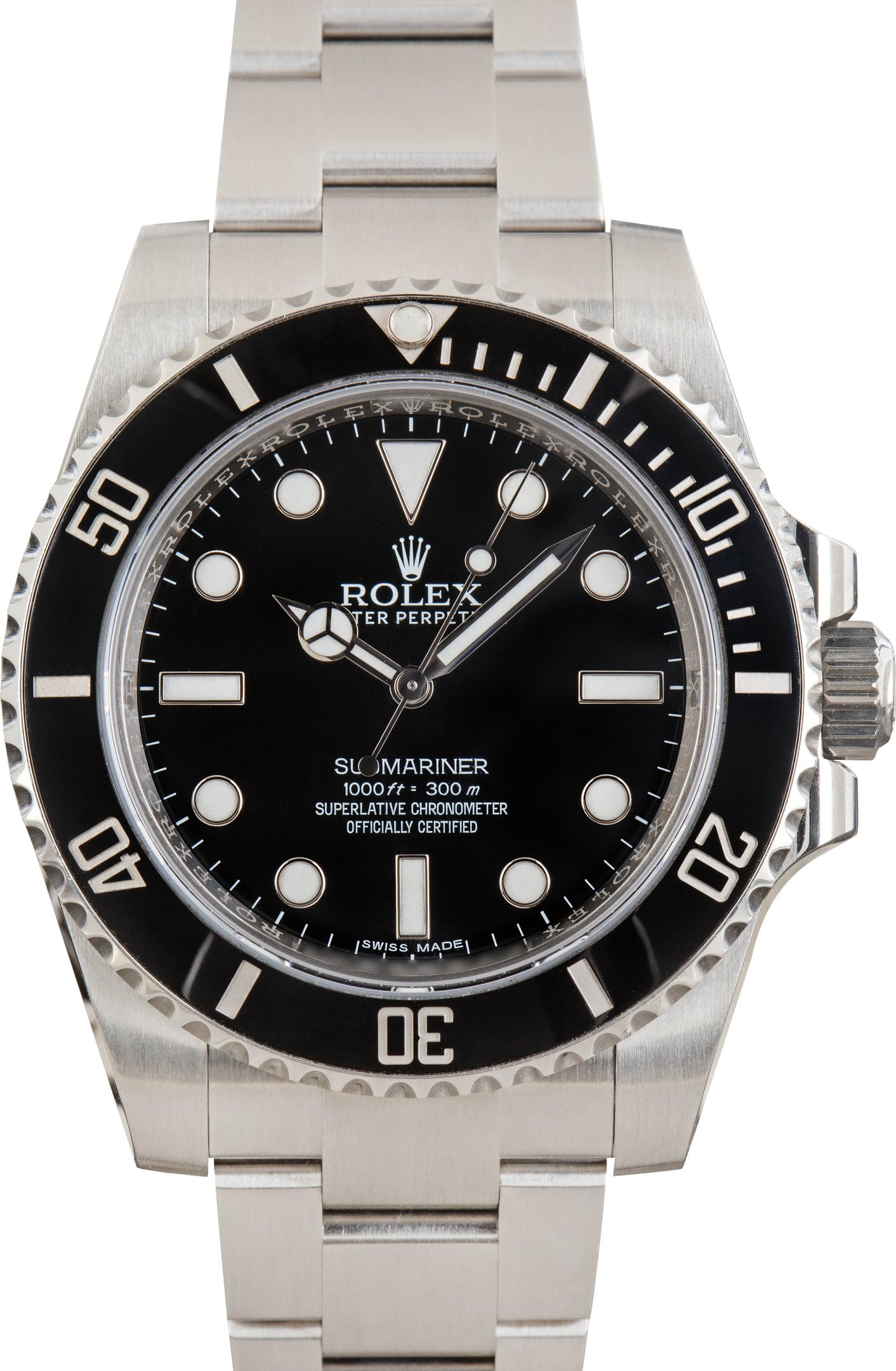 Pre-owned Rolex Submariner Ref 114060 Stainless Steel - 1