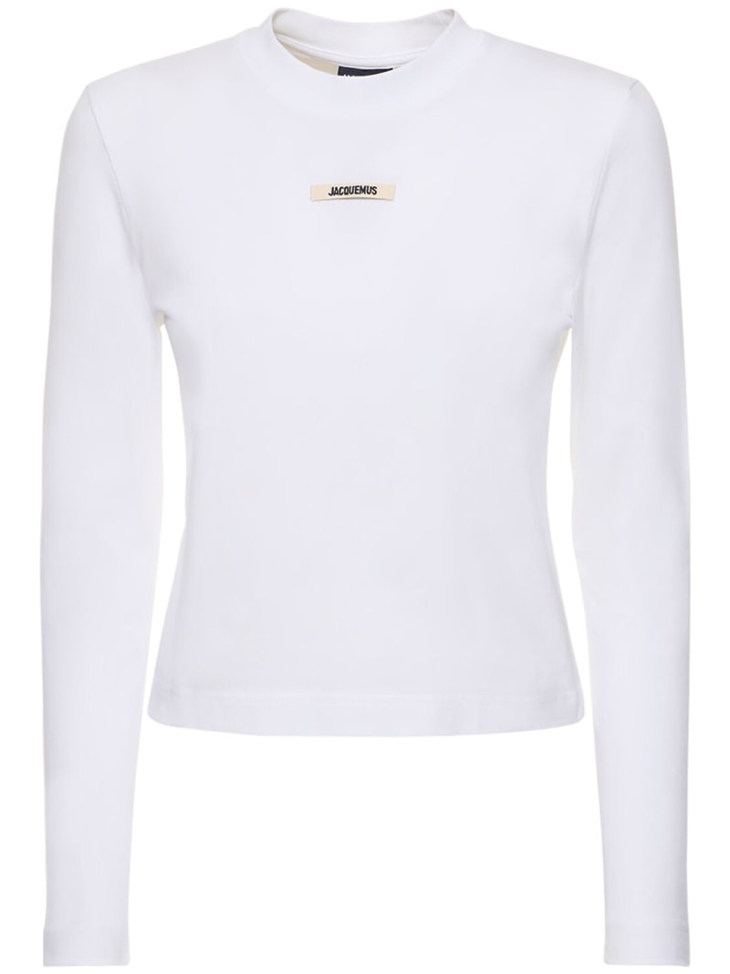 Le T-shirt Gros Grain long sleeve top - 1