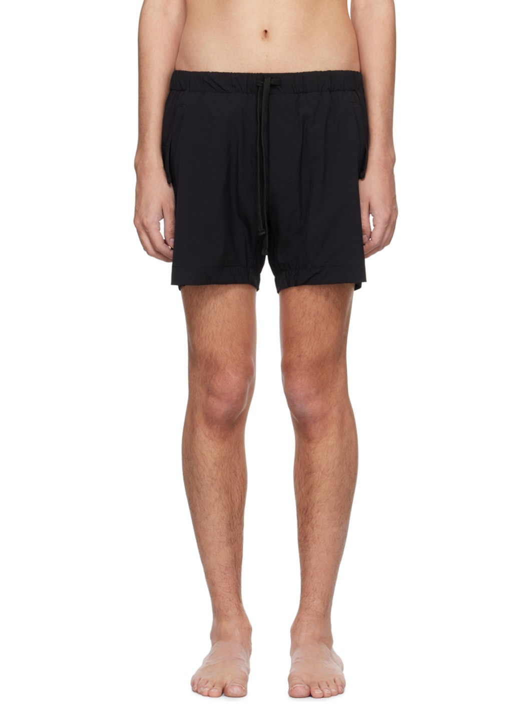 Black Pocket Swim Shorts - 1