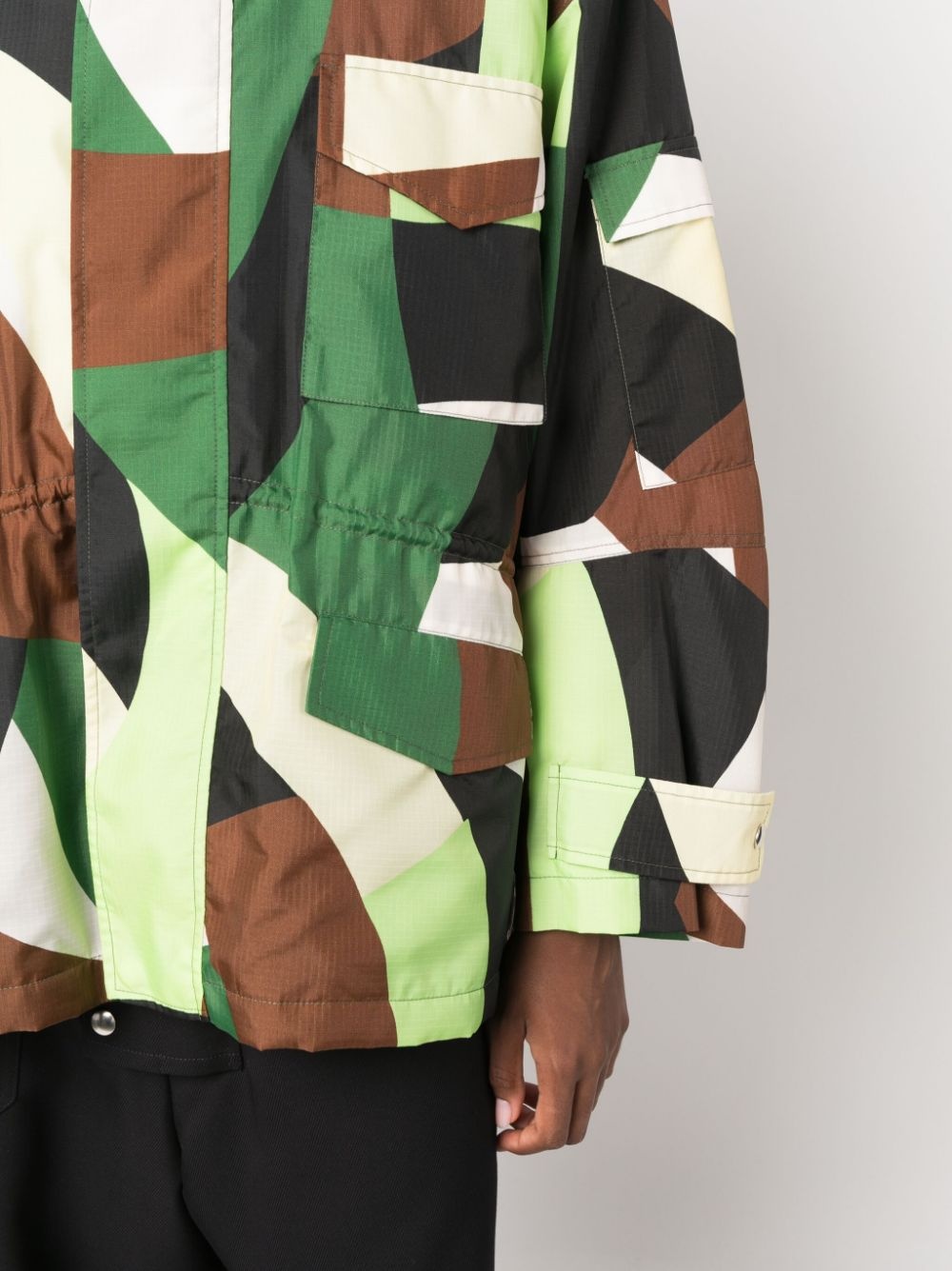Messy Masses geometric-pattern jacket - 5