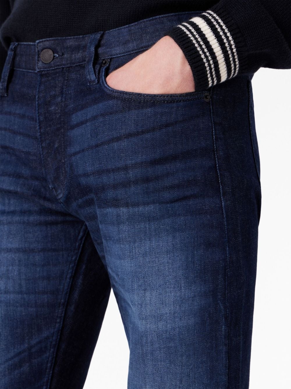 logo-patch straight-leg jeans - 5