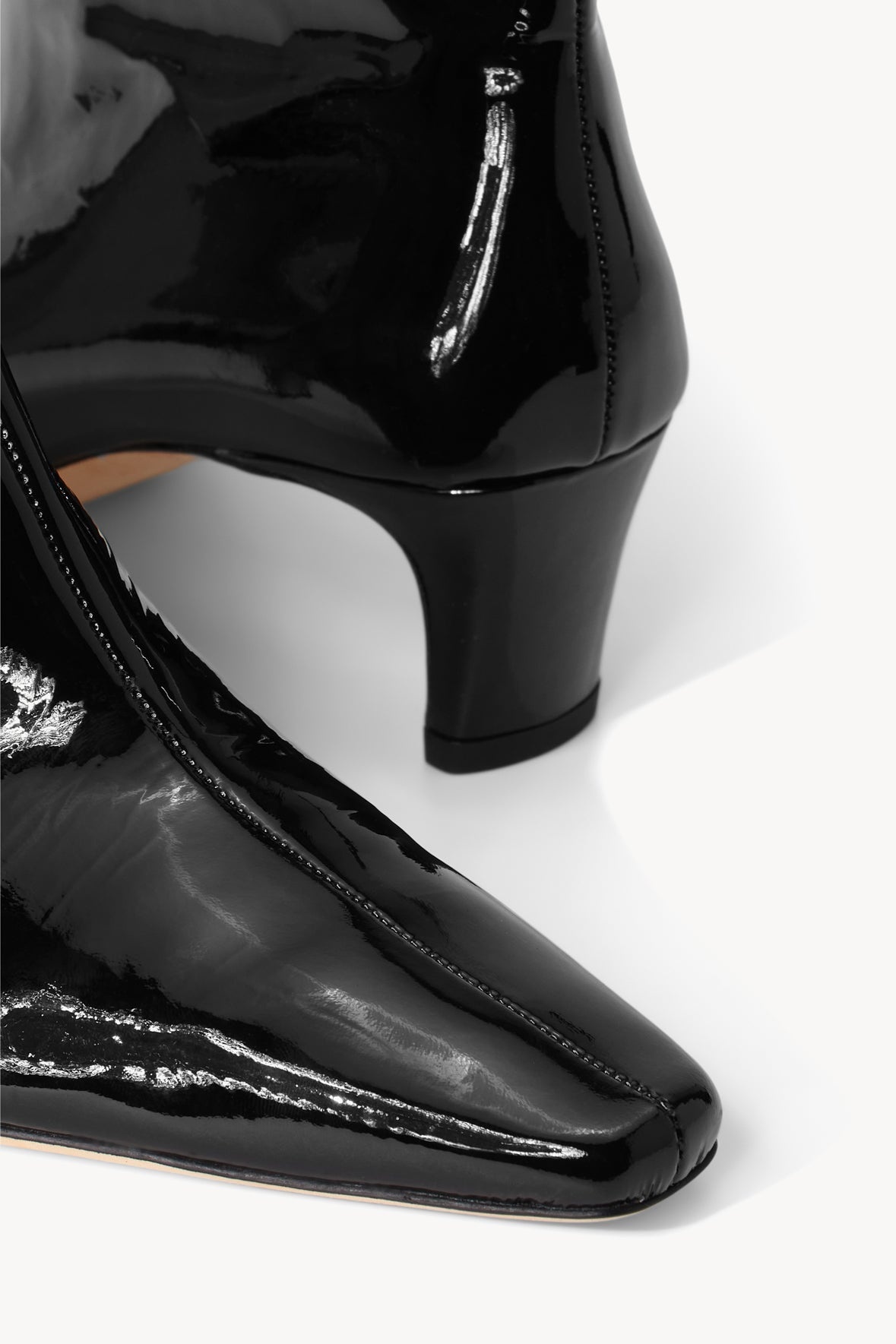 STAUD WALLY ANKLE BOOT BLACK PATENT - 6